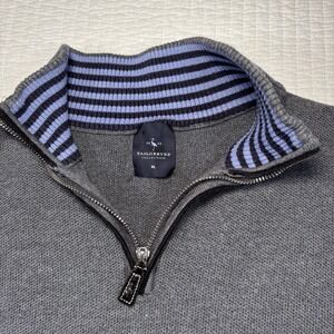 Tailorbyrd Authentic Half Zip 1/4 Sweater - Men's Size XLarge Color Gray Sweater